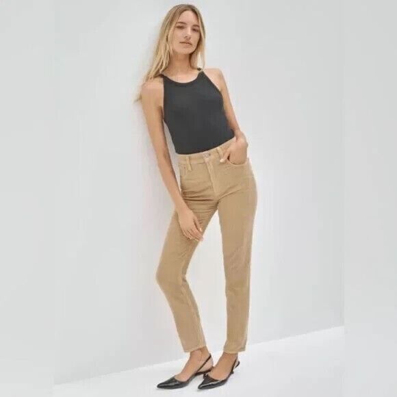 Aritzia Denim Forum Corduroy Yoko High Rise Slim Pants - Picture 2 of 10